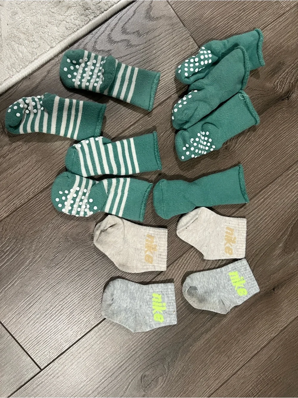 Nike and Hanna Andersson Baby Socks